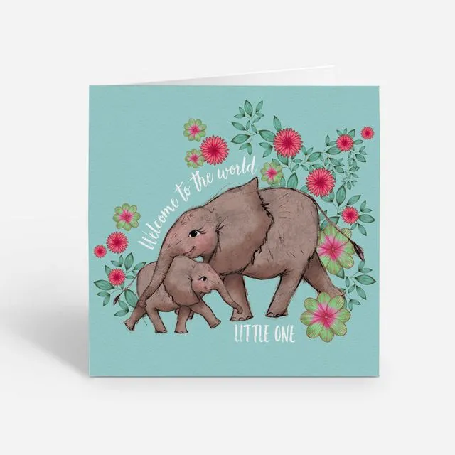 Elephants Welcome to the World Little One Card Pack