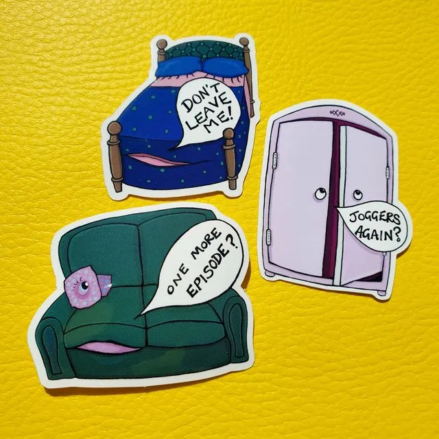 Procrastination Stations Sticker Sets - Wardrobe