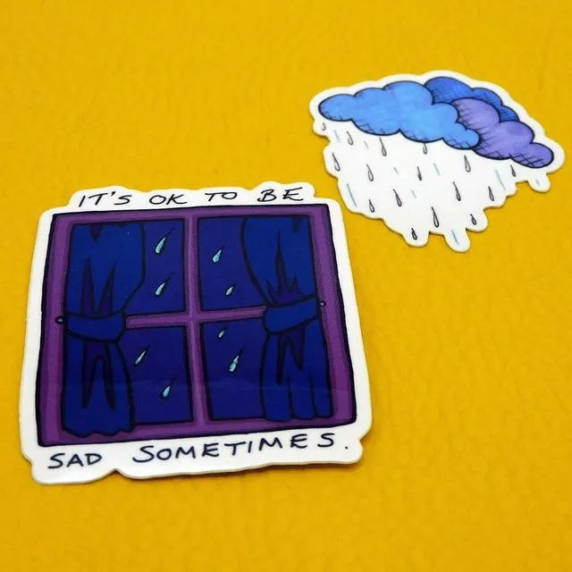 Rainy Days are OK Vinyl Sticker Set