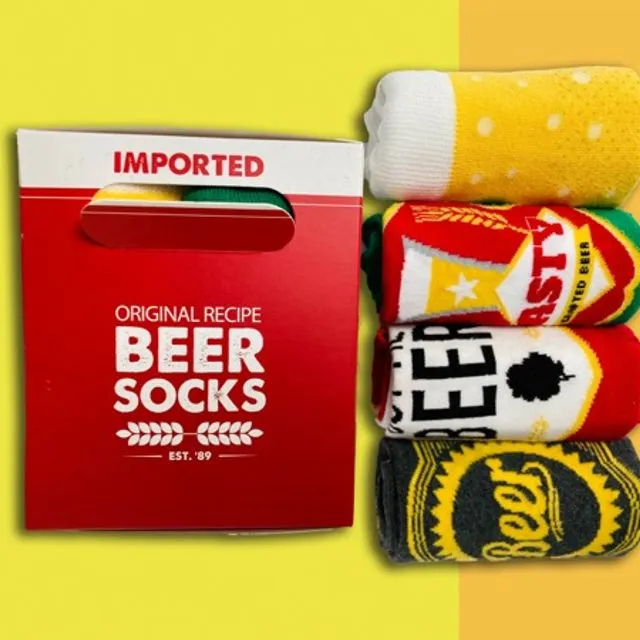 Beer Socks - 4 Pairs