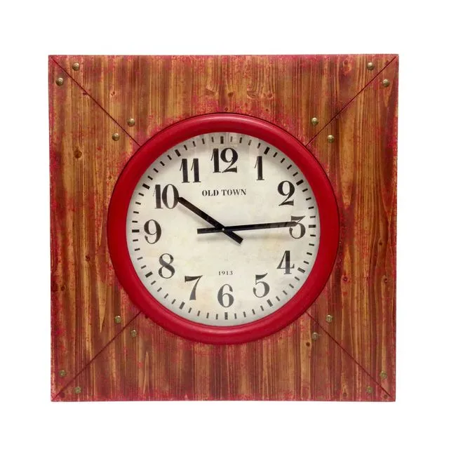Akron Wall Wood Clock