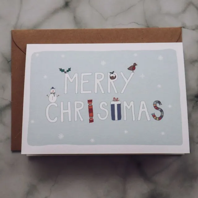 Christmas card - Merry Christmas Cracker