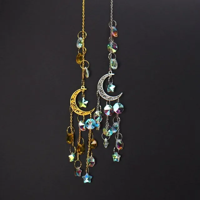 Moon Crystal Suncatcher Small Hanging Catcher Ornaments