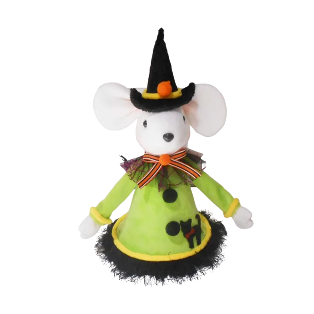 XM20084GRBK HALLOWEEN THEME WITCH MOUSE w/HAT,12.2in-16/32P