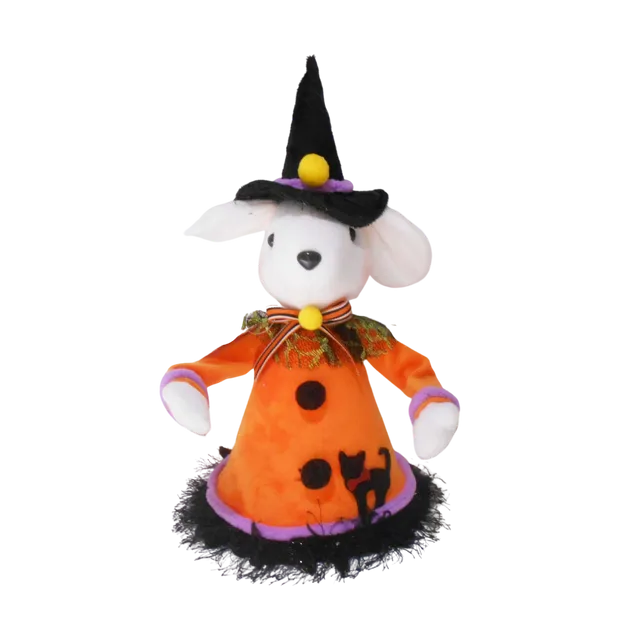XM20084ORBK HALLOWEEN THEME WITCH MOUSE w/HAT,12.2in-16/32P