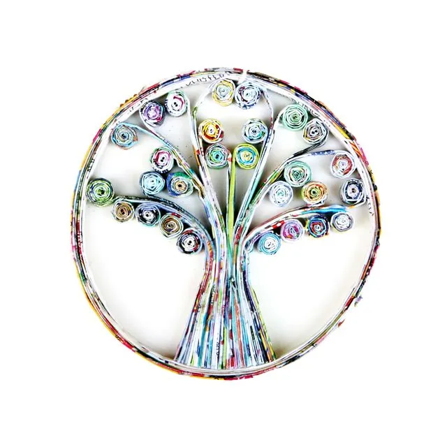 Eco-friendly Handmade Quilling Tree of Life Ornament