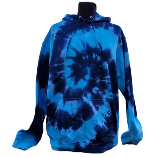 Unisex tie dye hoodie in swirl pattern - Available sizes 1-2 to 12-13 years