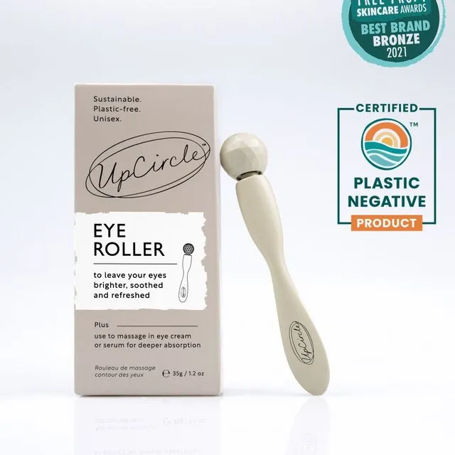 Plastic Free Eco Eye Roller for dark circles + puffy eyes