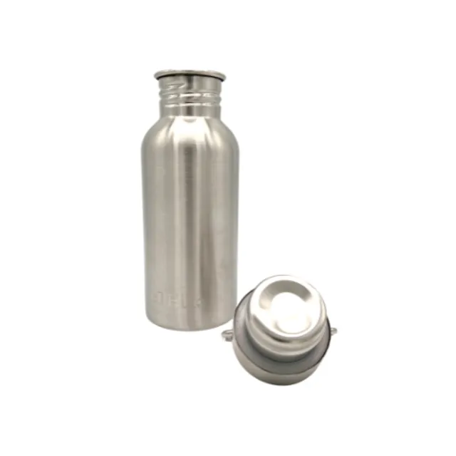 SINGLE WALL STAINLESS STEEL WATER BOTTLE with stainless steel lid – 500ml