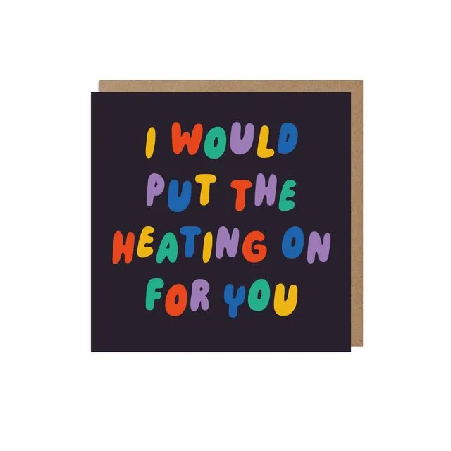 Heating Funny Winter Love Card Pack of 6