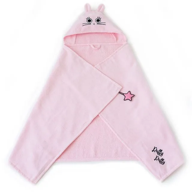 Milk&Moo Chancin Baby Bath Towel, 100% Cotton Baby Hooded Towel, Ultra Soft and Absorbent Baby Towel for Newborns, Infants and Toddlers, One Size, Pink Color
