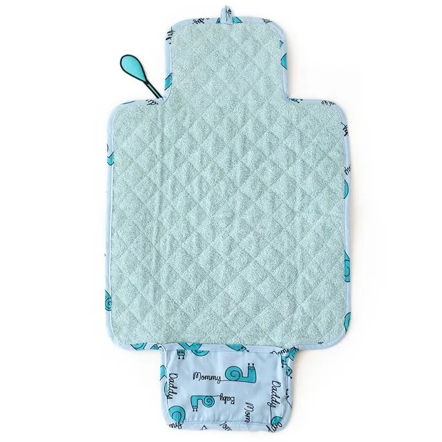 Milk&Moo Sangaloz Baby Changing Pad, Waterproof Portable Changing Pad Clutch, Foldable Ultra Soft Diaper Mat, Lightweight Design For Baby Changing Station, Travel Changing Pad