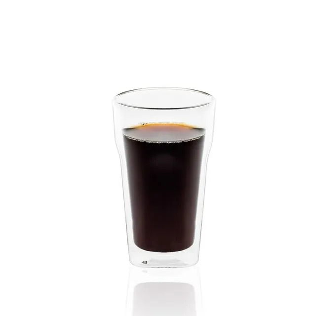 BiggCoffee Double Walled Cup,Suitable for Tea, 350ml, Double Wall Glass, Heat Resistant, Glass Coffee Cup