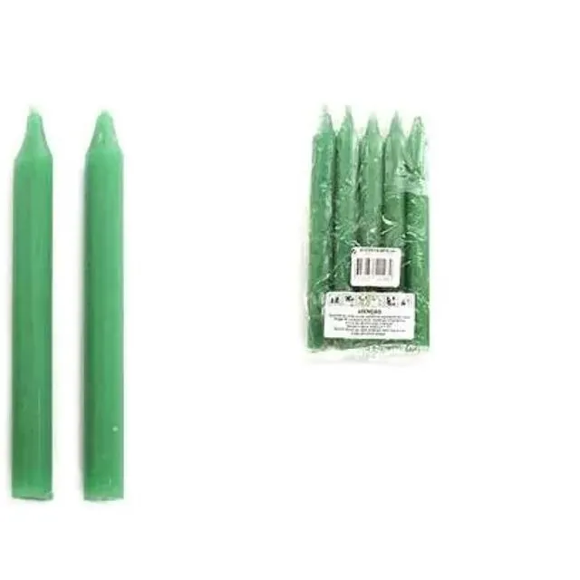 Green Ritual Candle 15cm (5 pieces)