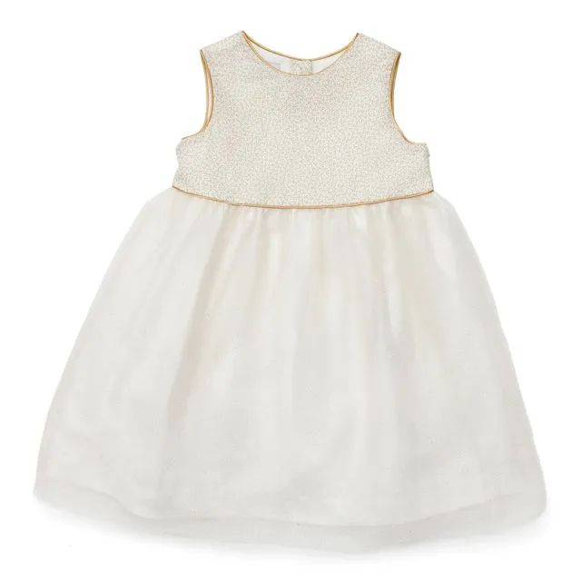 Lilly Gold Tulle Party Dress