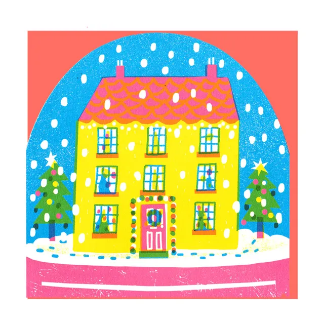 House Large Snowglobe Card