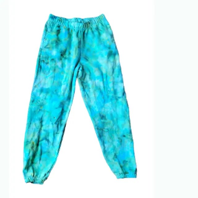 Unisex tie dye sweatpants with scrunch pattern - Available sizes Adult S-2XL