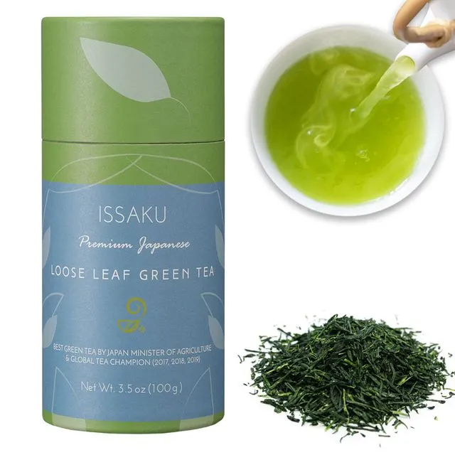 Issaku Japanese Green Tea Loose Leaf – Premium Japanese Green Tea