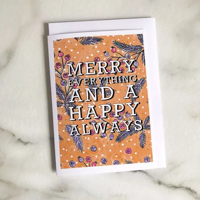 Merry Everything Christmas card