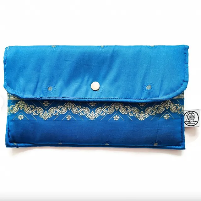 Handmade clutch bags, sari fabric