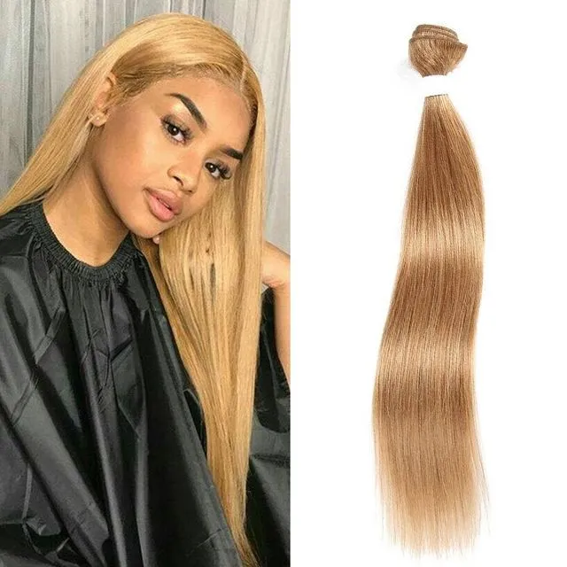 Brazilian Honey Blonde Straight Hair Bundle Human Hair Weave