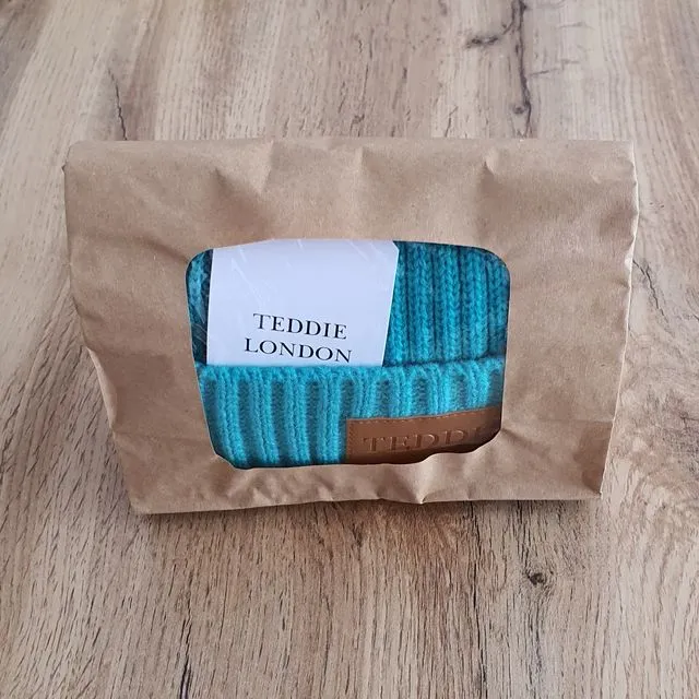 Teddie London Blue Beanie 100% Acrylic