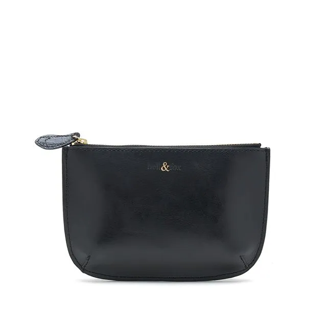 FAYETTE Clutch / Pouch in Black Leather
