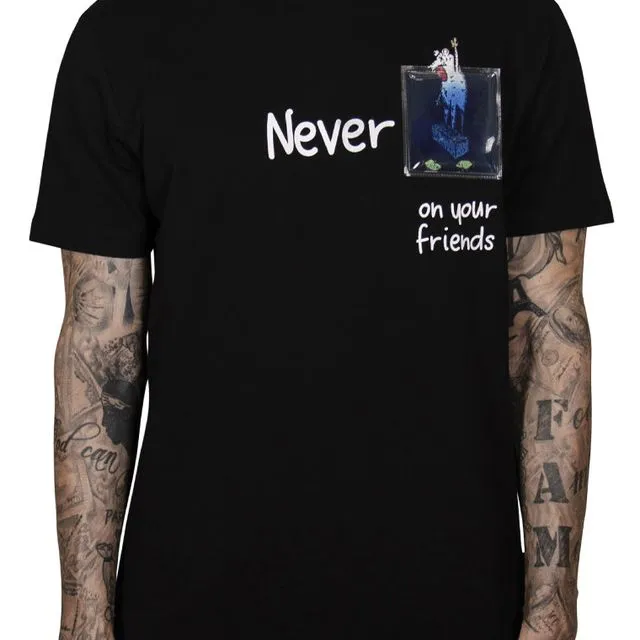 Never Rat Swim With The Fishes Pocket Tee - Black