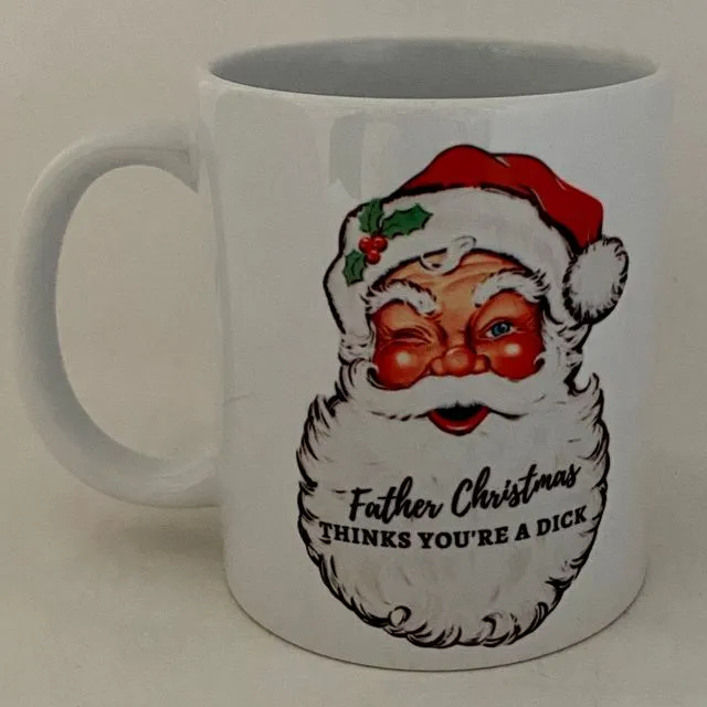 Father Christmas Dick Mug