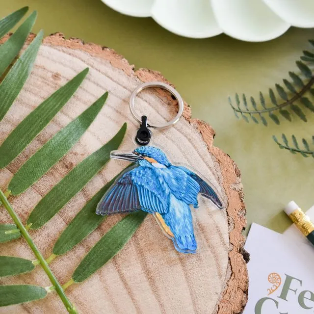 Kingfisher Recycled plastic keyring
