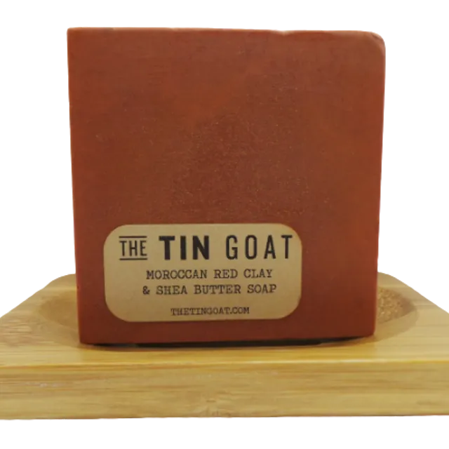 Moroccan red clay and shea butter soap