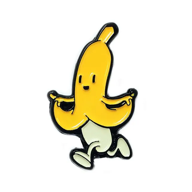 Skipping Banana Enamel Pin