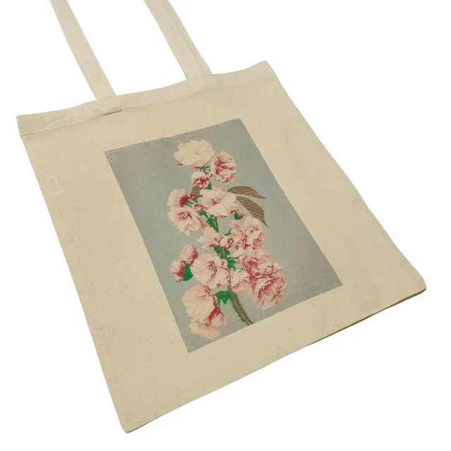 Floral Cherry Blossom Japanese Art Tote Bag Ozawa Kazumas