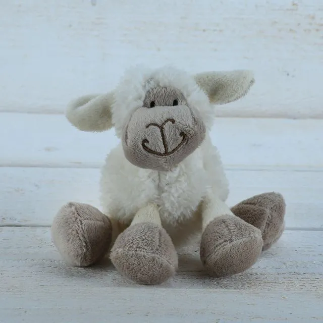 Mini Sitting Sheep White - 11cm