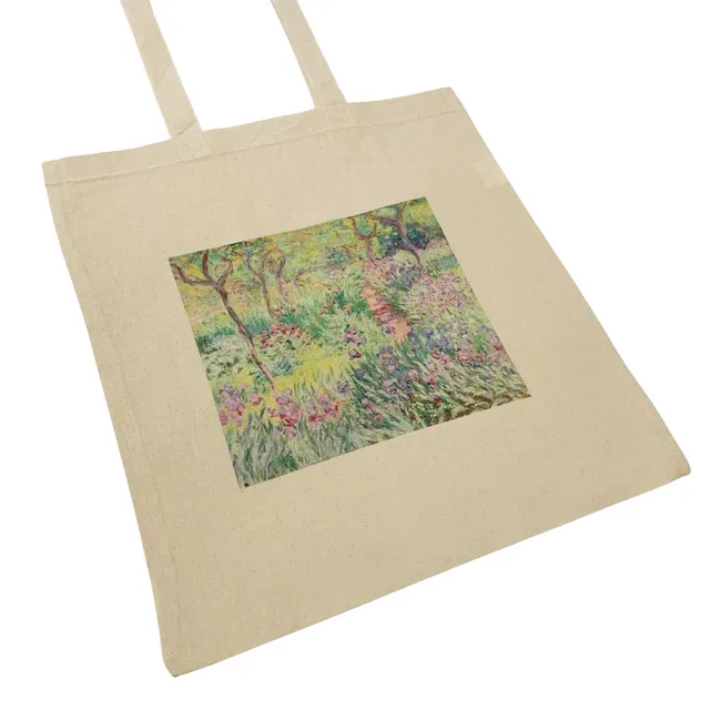 Monet The Artist's Garden in Geverny (1900) Canvas Tote Bag
