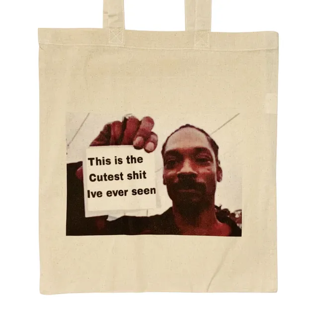 Snoop Dogg The Cutest Funny Meme Canvas Tote Bag