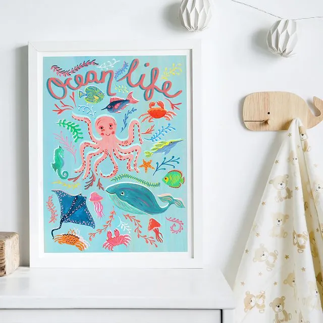 Ocean Sea Creatures Art Print