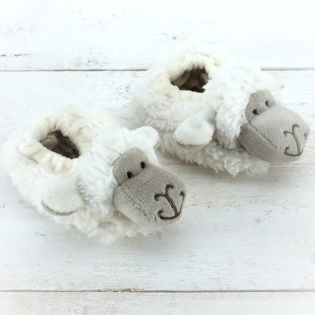 Sheep Baby Slippers - 0-6months