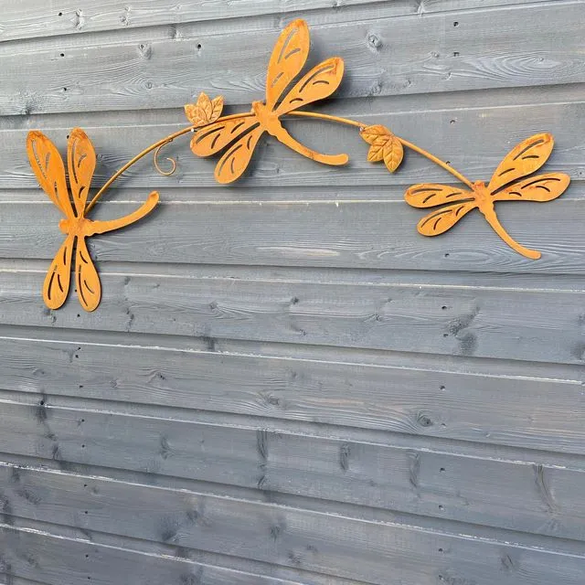 Rustic dragonfly wall art