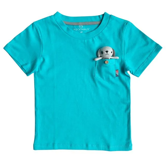 Little Kid Teal T-Shirt (Animal Sold Separately)