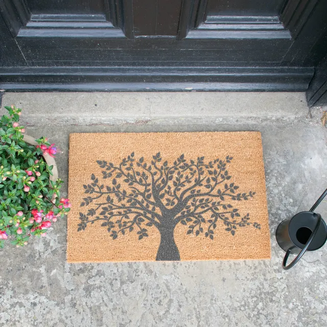 Grey Tree of Life Doormat