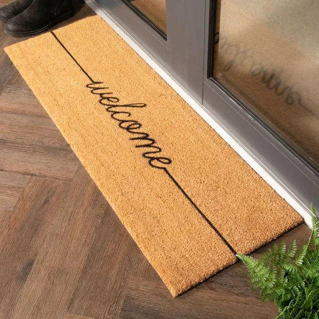 Welcome French Double Doormat