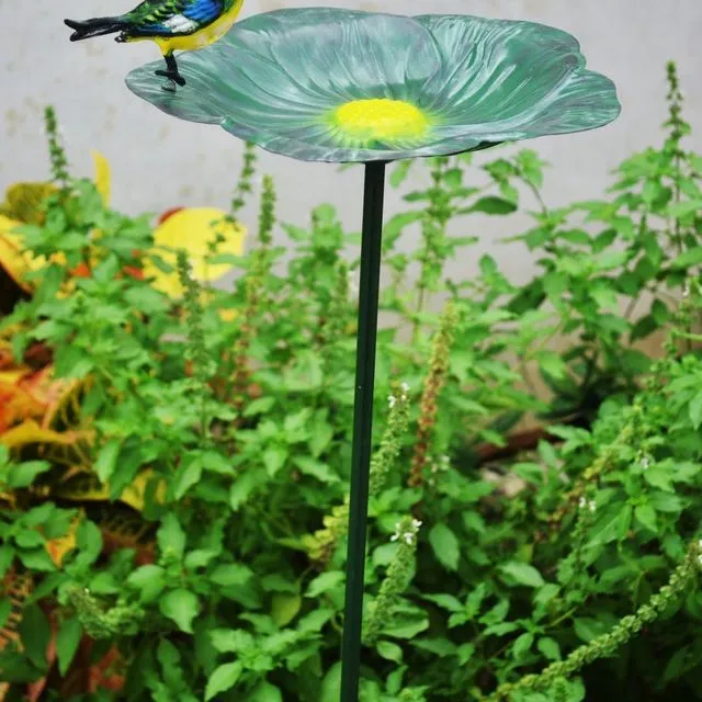Blue tit metal bird feeder