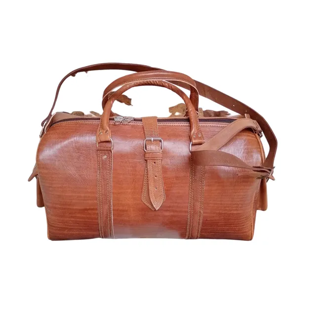 handmade leather Travel bag