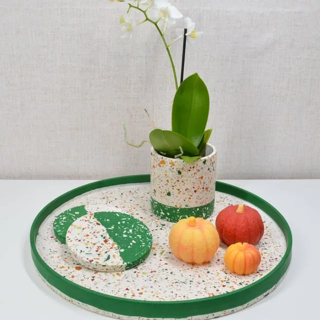 Midi Rimmed Tray - Fall Forest