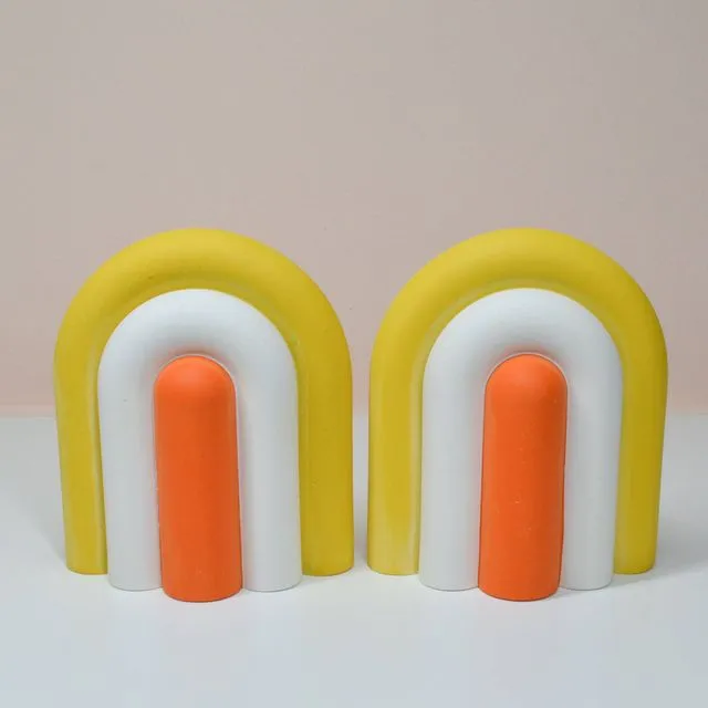 Arch Bookend Pair - Sunset