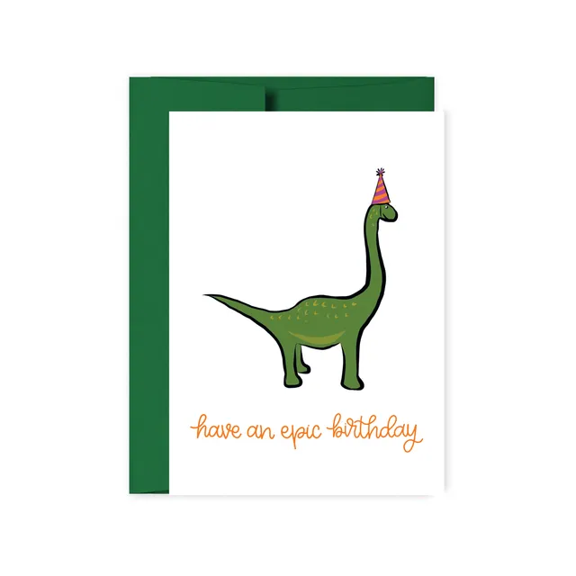 Have An Epic Birthday Dinosaur Card