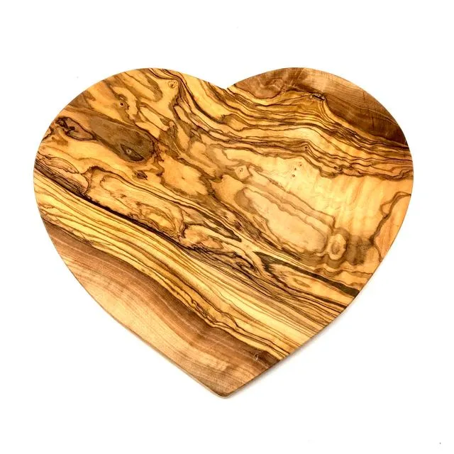 Small breakfast board HEART (approx. 22 x 20 cm) olive wood