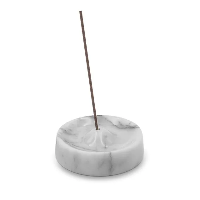 Marble Incense Holder- White