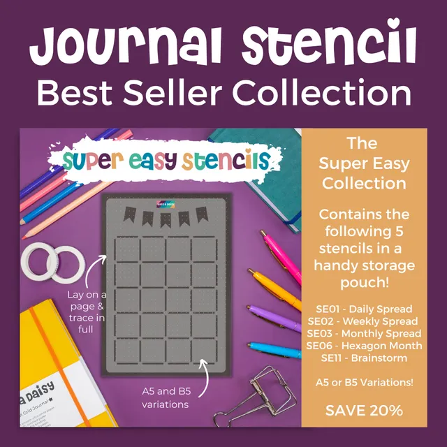 The Bestseller Collection: B5 - Super Easy Stencil Set